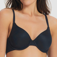 Finelines Memory Full Coverage T-Shirt Bra - Black