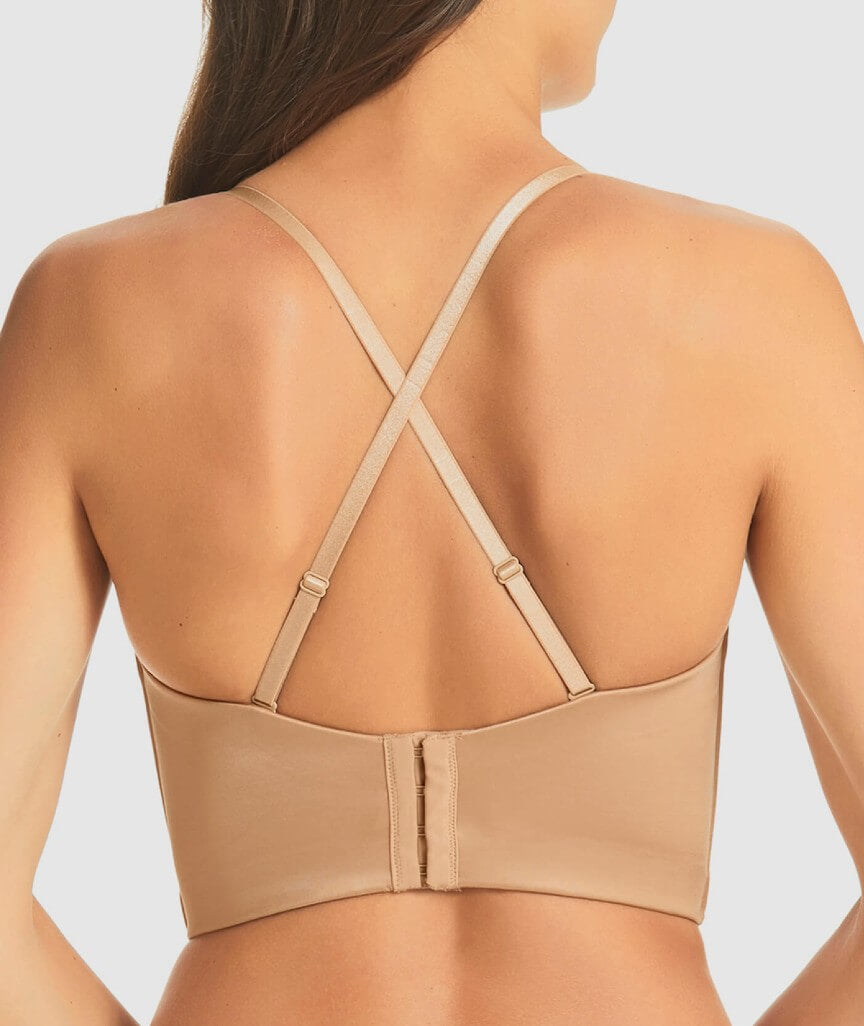 Finelines Refined Strapless Plunge Bustier - Nude - Curvy Bras Finelines Refined Strapless Plunge Bustier - Nude - Curvy Bras