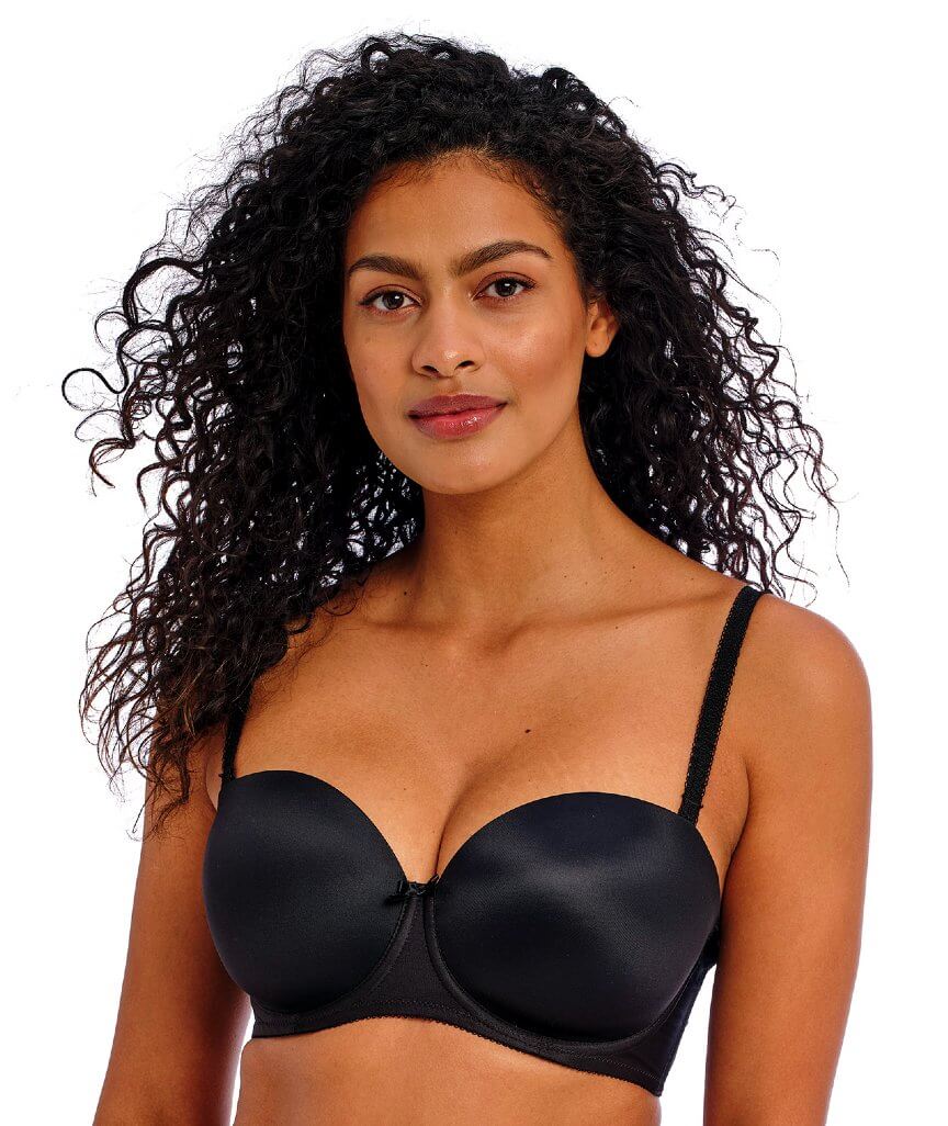 Freya Deco Underwired Moulded Strapless Bra - Black