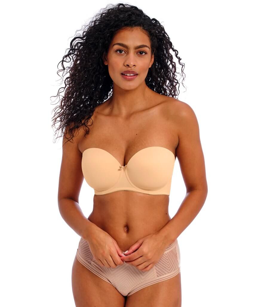 Freya Deco Underwired Moulded Strapless Bra - Nude