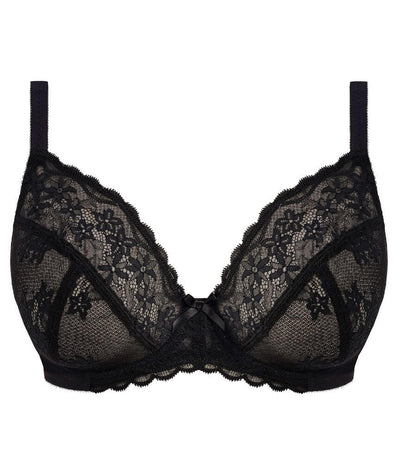 Freya Quinn Underwire Plunge Bra - Black