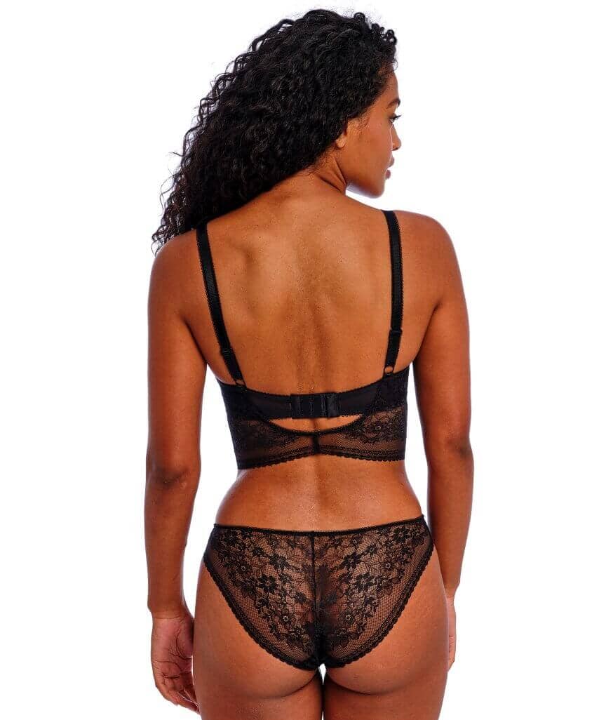 Freya Sydnie Underwire Longline Bra - Black Bras