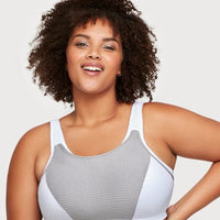 Glamorise Custom Control Wire-free Sports Bra - Grey