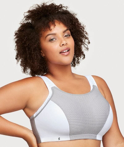 Glamorise Custom Control Wire-free Sports Bra - Grey Bras