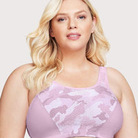 Glamorise 1166 Sports Bra Custom Control Full Figure Plus Size White 42H  RRP £45