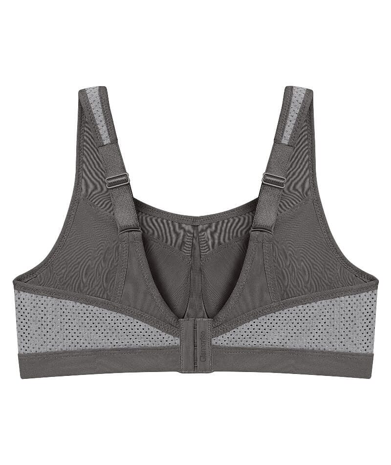 Glamorise High Impact Underwire Sports Bra - Grey Bras