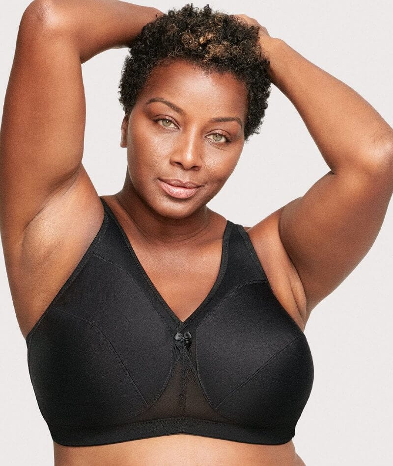 Glamorise MagicLift Active Wire-free Support Bra - Black