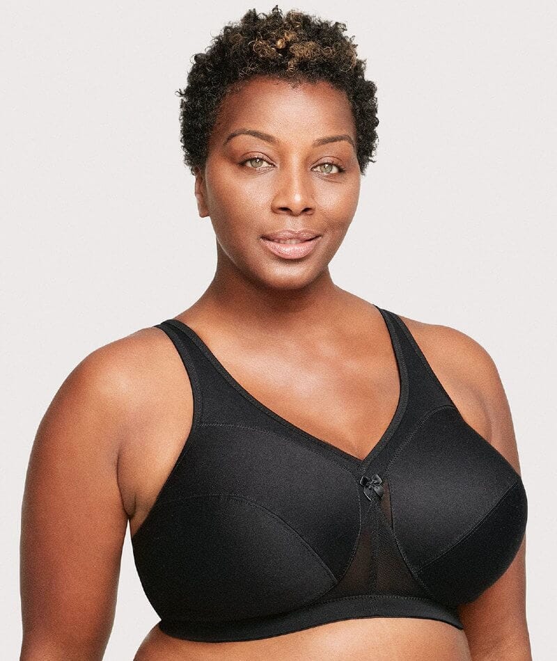 Glamorise MagicLift Active Wire-free Support Bra - Black