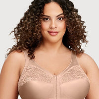 Glamorise MagicLift Front-Closure Wire-free Support Bra - Blush