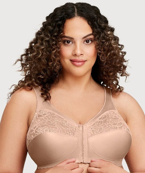  Womens Plus Size Bras Full Coverage Lace Underwire Unlined  Bra Sun Kissed 34H