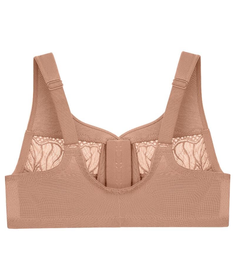 Glamorise MagicLift Natural Shape Front-Closure Wire-free Bra - Cappuccino Bras