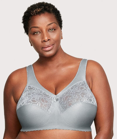 Glamorise MagicLift Original Wire-free Support Bra - Soft Gray - Curvy Bras