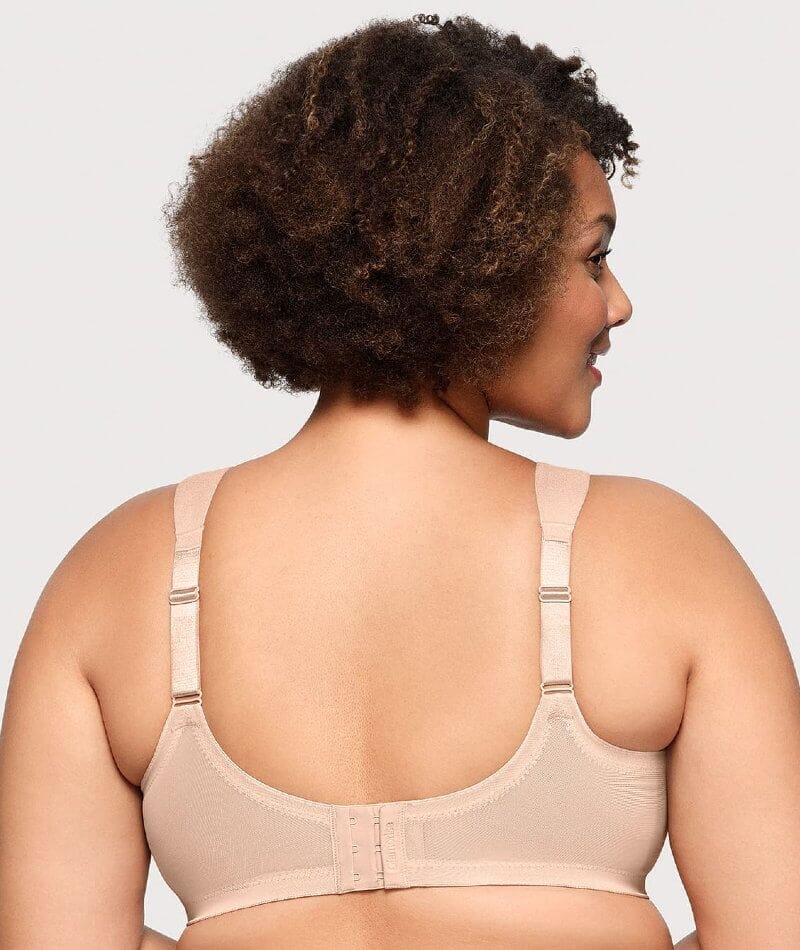 Glamorise MagicLift Seamless Wire-free Support T-Shirt Bra - Cafe Bras 