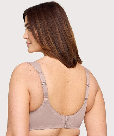 Glamorise MagicLift Seamless Wire-free Support T-Shirt Bra - Taupe Bras