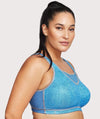 Glamorise No-Bounce Camisole Elite Wire-Free Sports Bra - Light Denim Bras