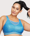 Glamorise No-Bounce Camisole Elite Wire-Free Sports Bra - Light Denim Bras