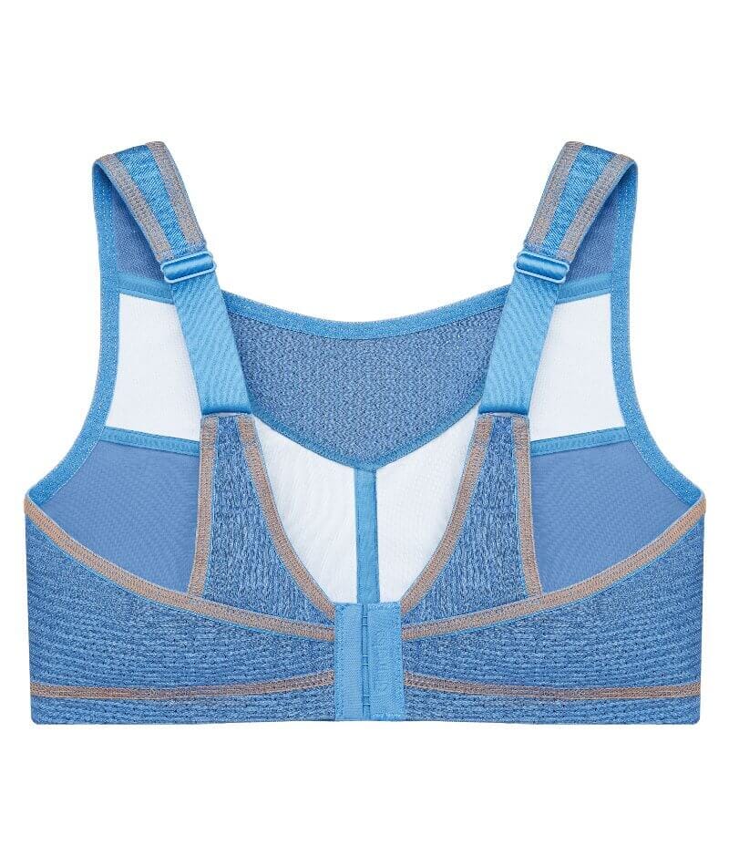 Glamorise No-Bounce Camisole Elite Wire-Free Sports Bra - Light Denim Bras 