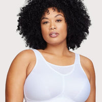 Glamorise No-Bounce Camisole Wire-free Sports Bra - White