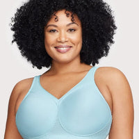 Glamorise MagicLift Seamless Wire-free Sports Bra - Frosted Aqua