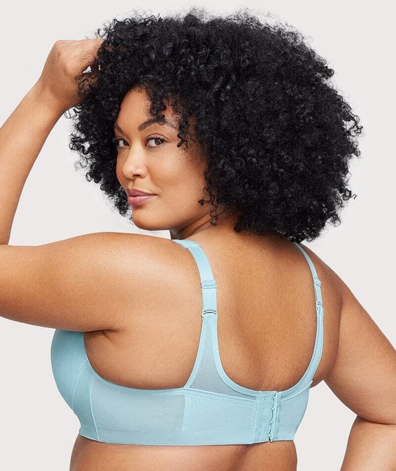 Glamorise MagicLift Seamless Wire-free Sports Bra - Frosted Aqua Bras