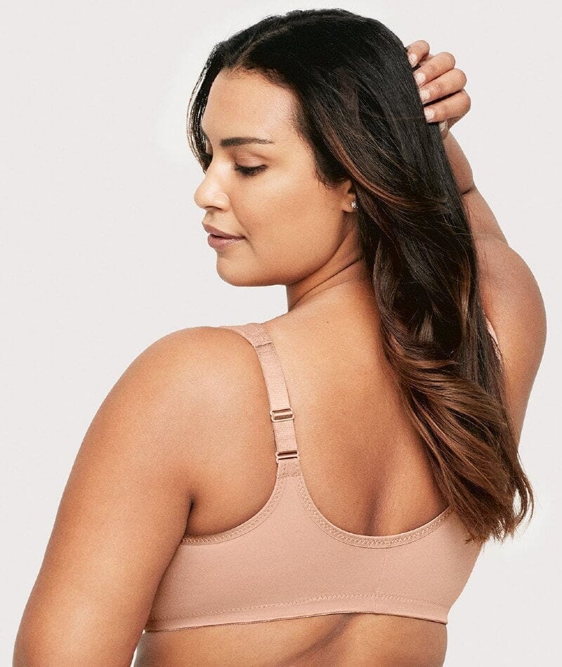 Glamorise WonderWire Front-Closure Bra 2 Pack - Black/Cappuccino Bras 