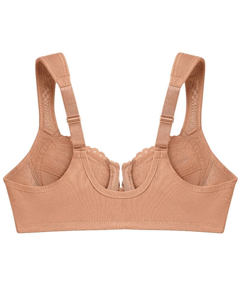 Glamorise WonderWire Front-Closure Bra 2 Pack - Black/Cappuccino Bras 