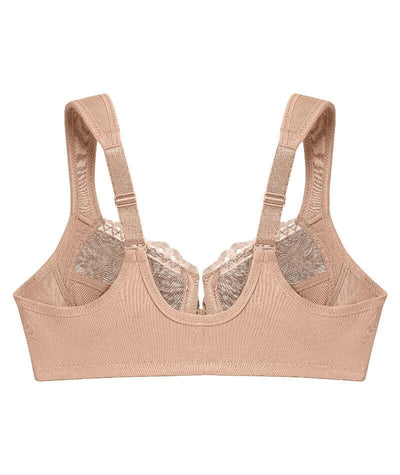 Glamorise WonderWire Front-Closure Bra - Cafe Print Bras