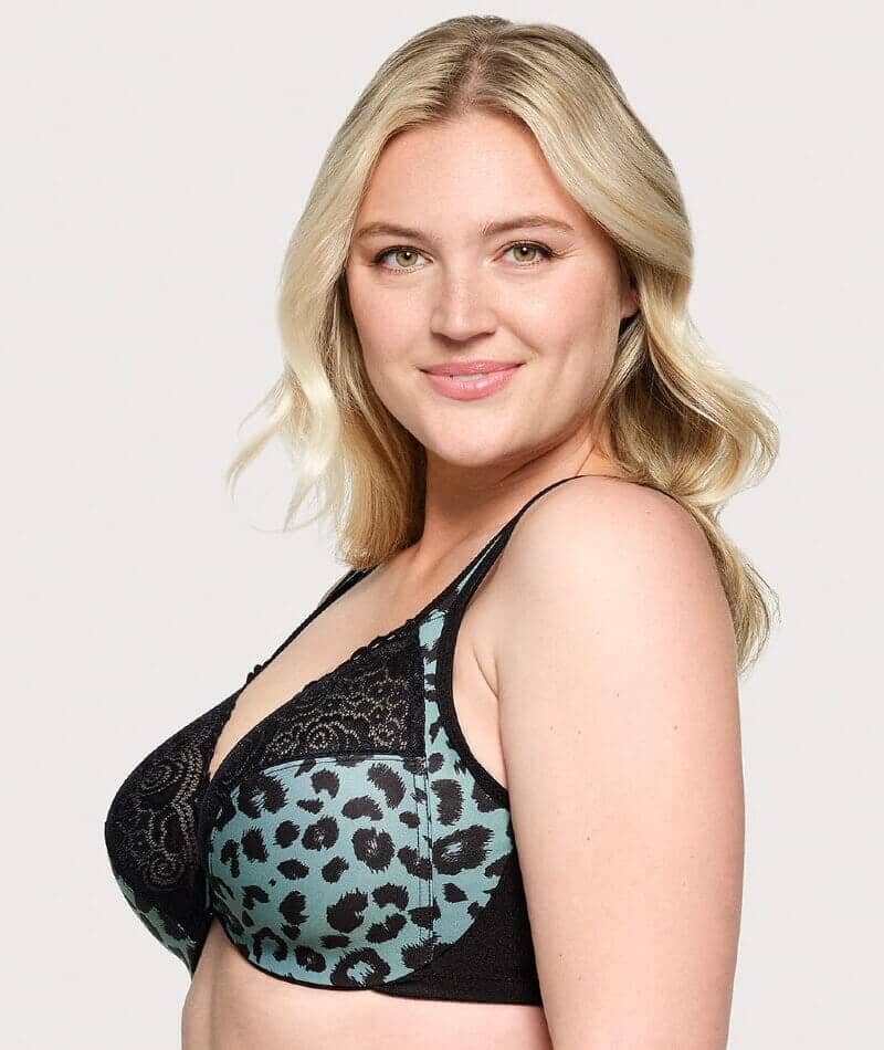 Glamorise WonderWire Front-Closure Bra - Centennial Leopard Bras