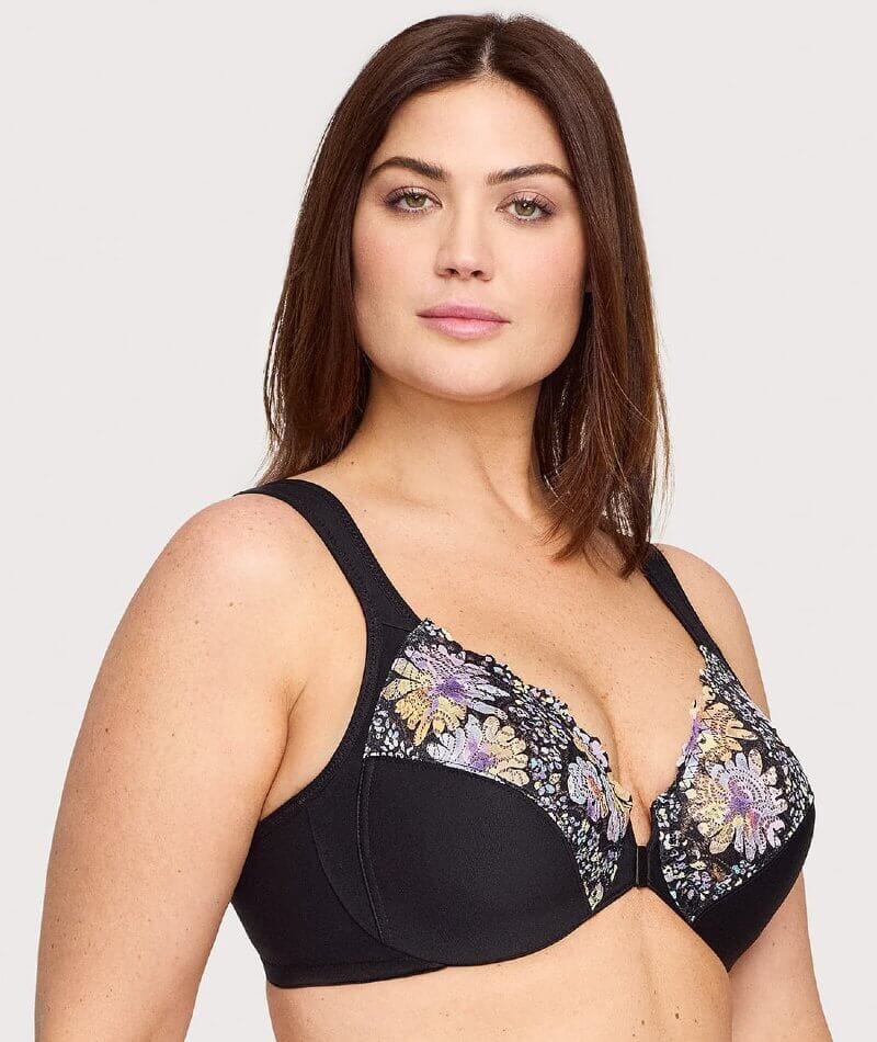 WonderBra Printed Full Support Underwire Lace Top Cup Bra