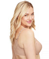 Glamorise WonderWire Front-Closure Posture Back Lace Bra - Cafe