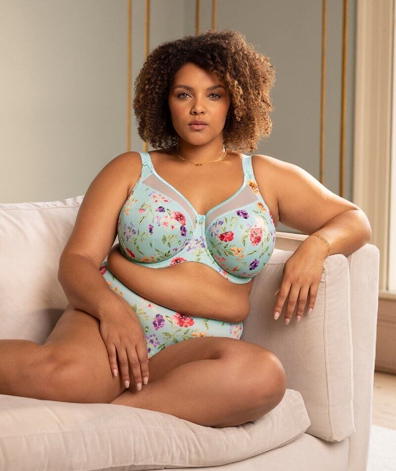 Goddess Kayla Underwired Banded Bra - Blue Haze Bras