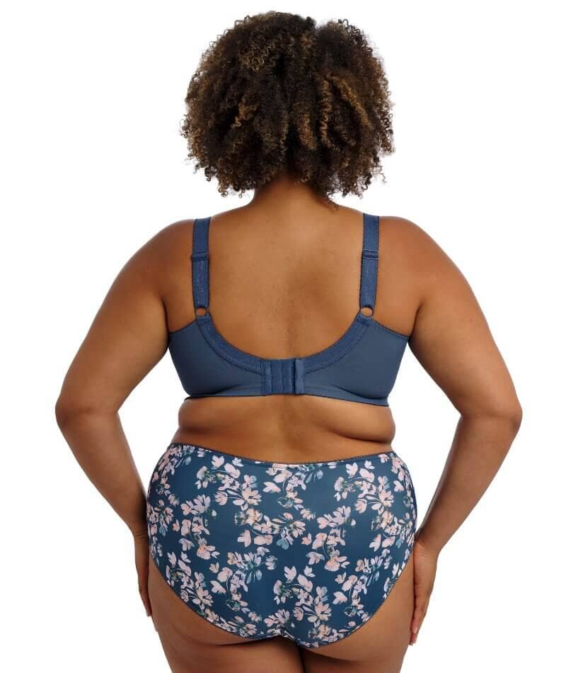 Goddess Kayla Underwired Banded Bra - Teal Blossom Bras 