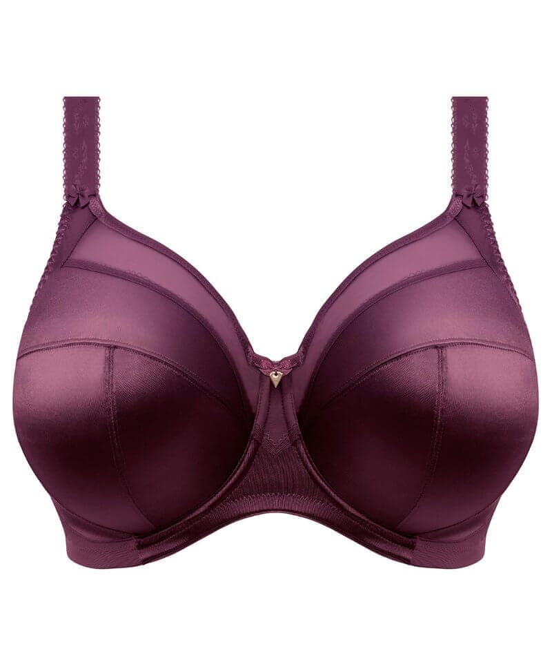 Goddess Keira Underwired Banded Bra - Blackberry Bras