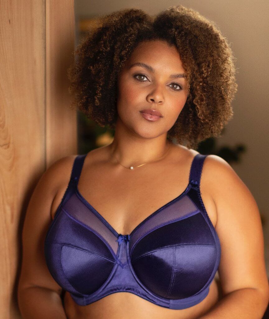 Goddess Keira Underwired Banded Bra - Ink Bras