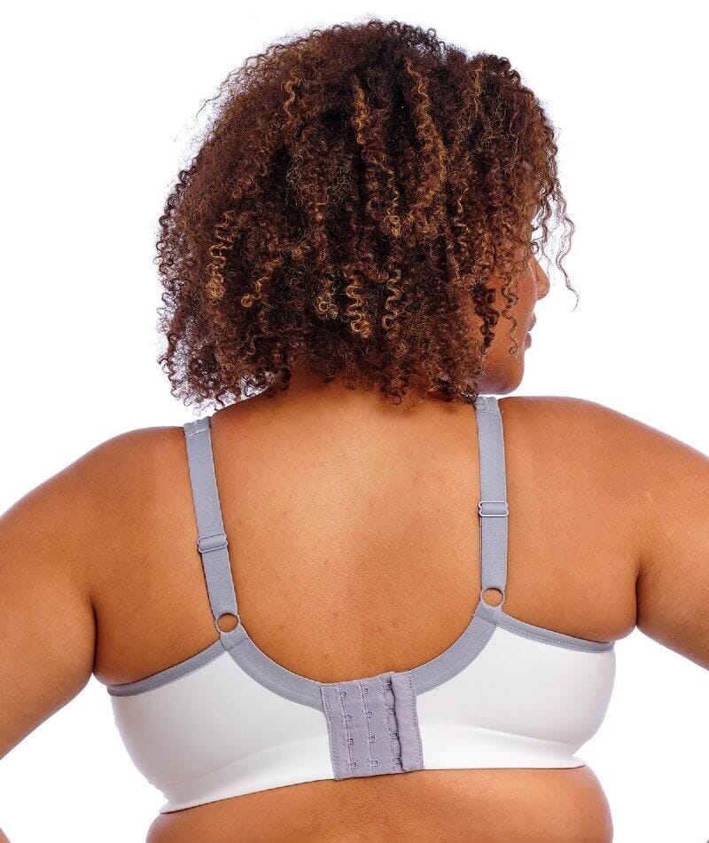 Goddess Sport Soft Cup Sports Bra - White Bras 