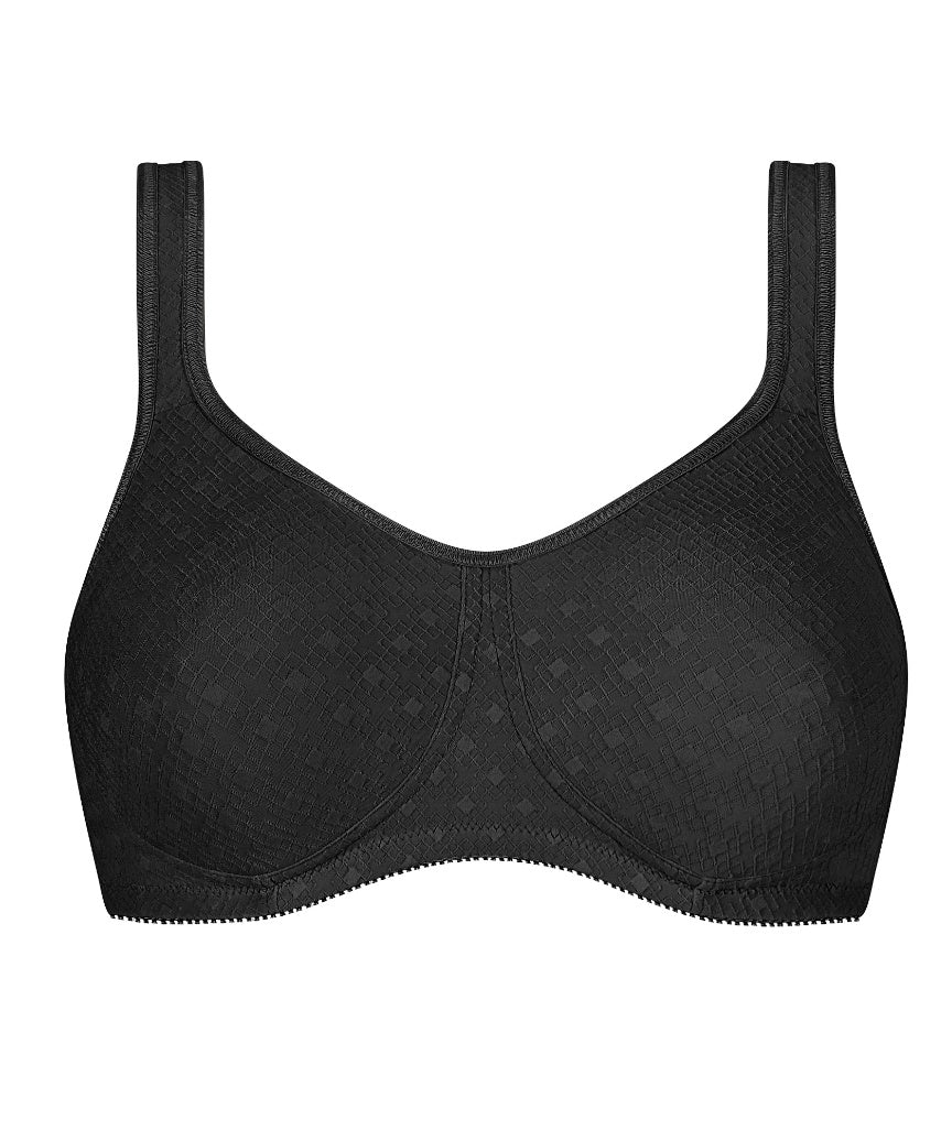 Amoena Tiana Wire-Free Bra - Black