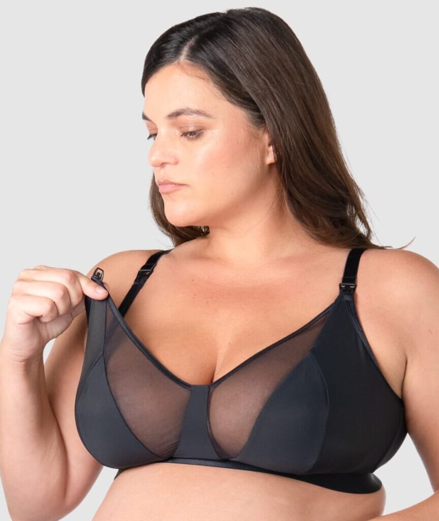 Hotmilk Flawless Full Cup Wire-Free Nursing Bra - Black Bras 