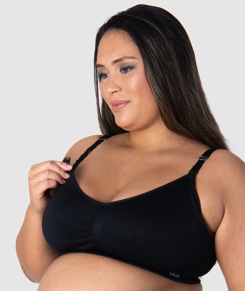 Hotmilk My Necessity Full Cup Wire-free Maternity & Nursing Bra - Black Bras 