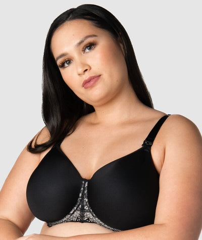 Organic Cotton Busty Nursing Bra - Black – Our New Baby! Inc