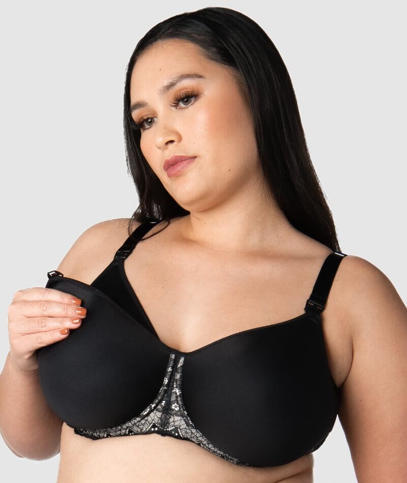 Hotmilk Obsession Maternity & Nursing Bra - Black - Curvy Bras