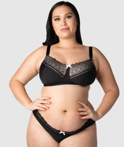 Hotmilk Show Off Wire-free Nursing & Maternity Bra - Black Bras