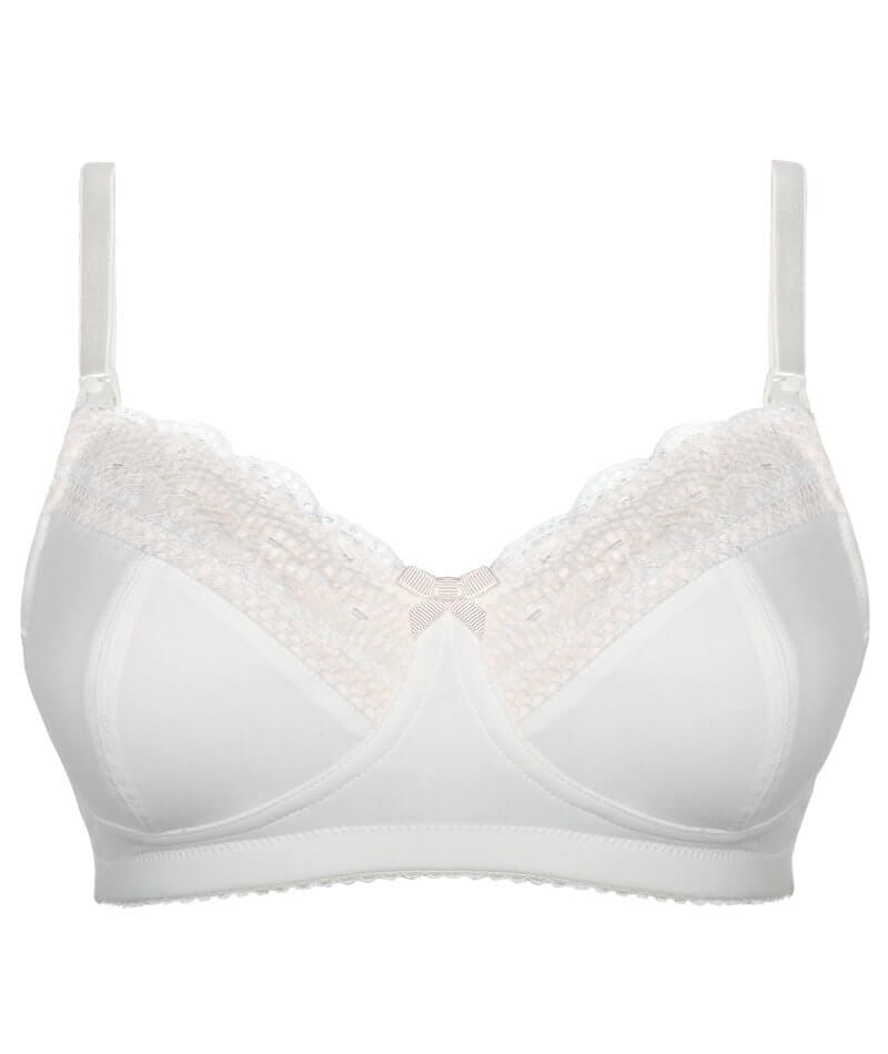 Hotmilk Show Off Wire-free Nursing & Maternity Bra - Ivory - Curvy Bras