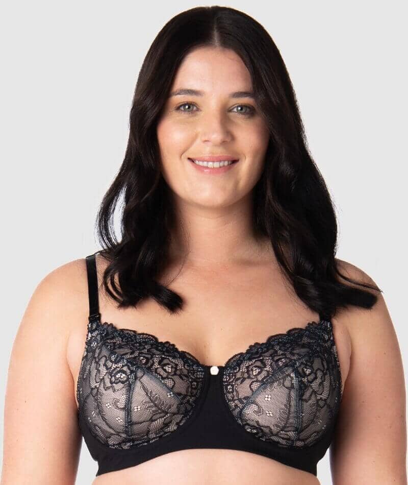 Buy Full Cup Lacy Bra in Black - Cotton Rich Online India, Best