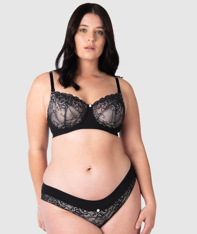 Hotmilk Temptation Maternity & Nursing Bra - Black Bras