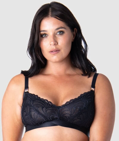 Hotmilk Warrior 2.0 Multifit Wire-Free Nursing Bra - Black Bras