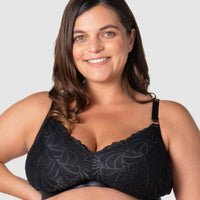 Hotmilk Warrior 2.0 Multifit Wire-Free Nursing  Bra - Black