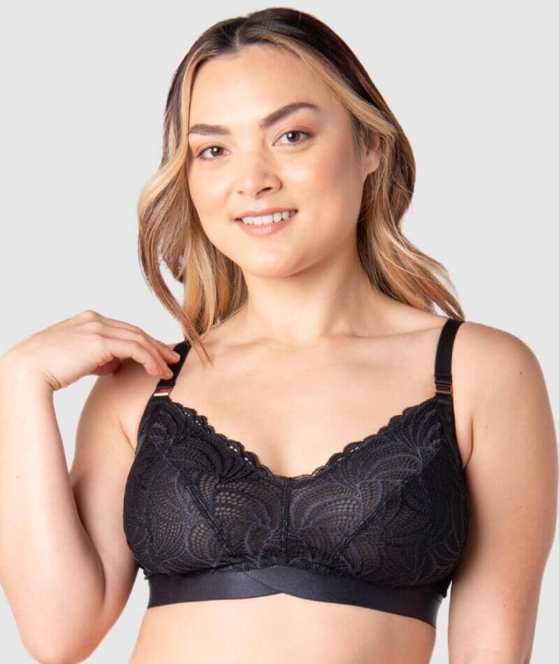 Hotmilk Warrior 2.0 Multifit Wire-Free Nursing Bra - Black Bras