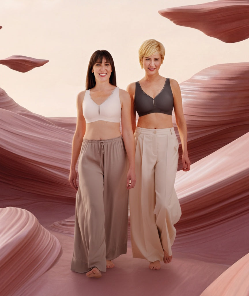 Amoena Wave Flow Non-Wired Bra - Anthracite