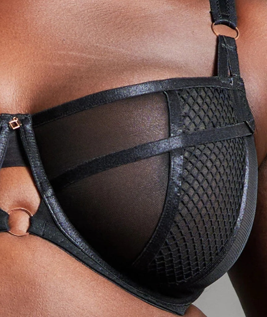 Scantilly Friction Balcony Bra - Black
