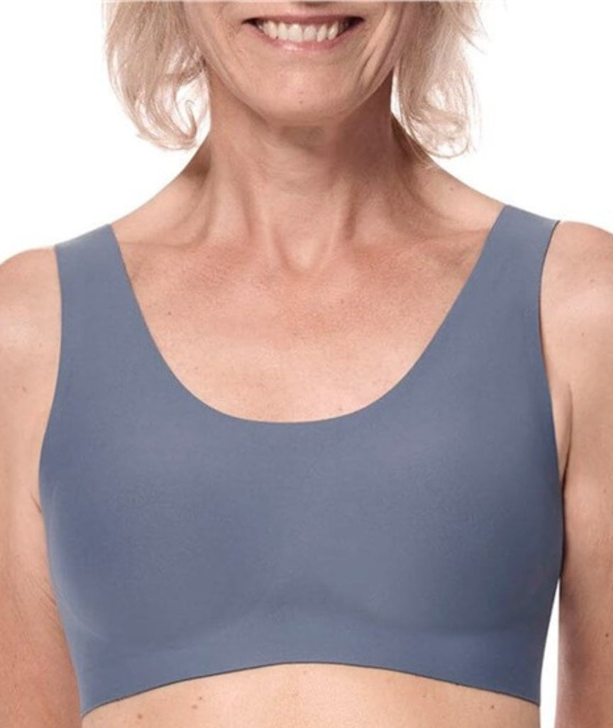 Amoena Linda Wire-Free Bra - Indigo Blue